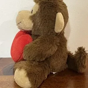 Toys New Bayview Supply Monkey Holding Heart Plush Stuffed